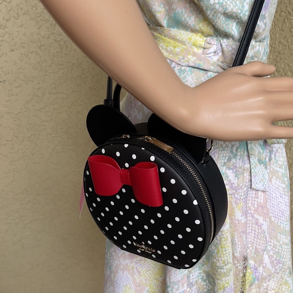 Kate Spade: disney x kate spade new york minnie mouse crossbody bag - Picture 12 of 16